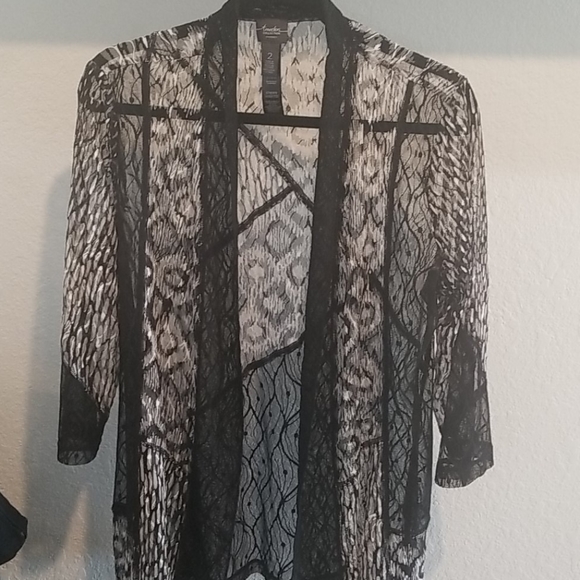 Chico's Sweaters - Chicos lace cardigan size 2 (12)